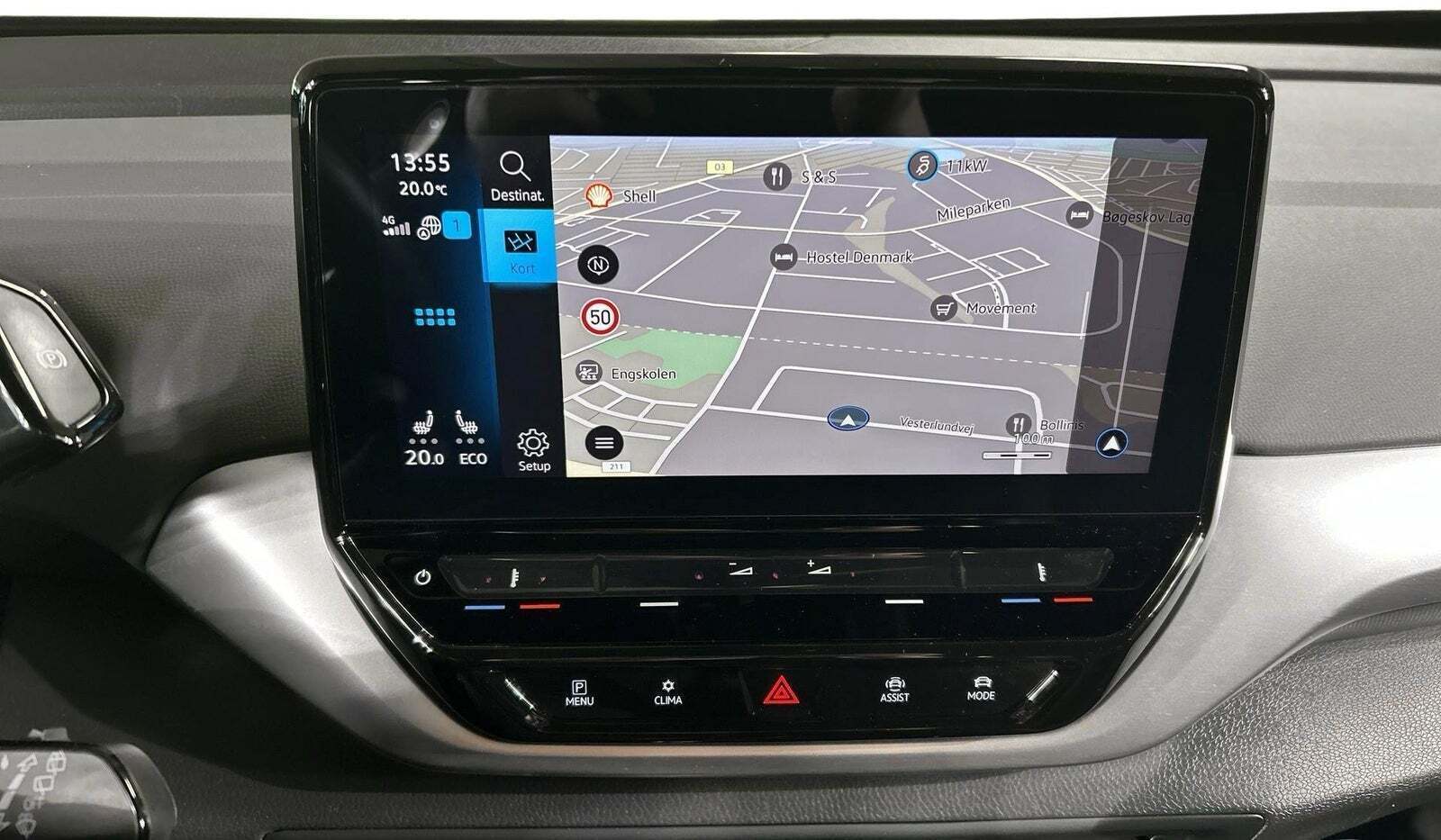 Blå VW ID.4 fra 2022