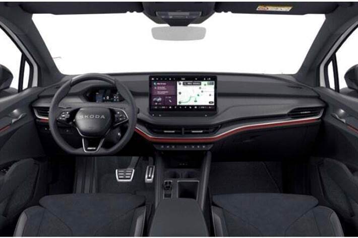 Hvid Skoda Enyaq fra 2026