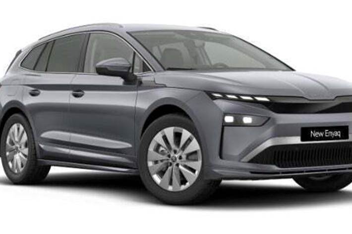 Grå Skoda Enyaq fra 2026