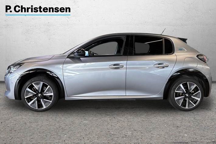 Grå Peugeot e-208 fra 2022