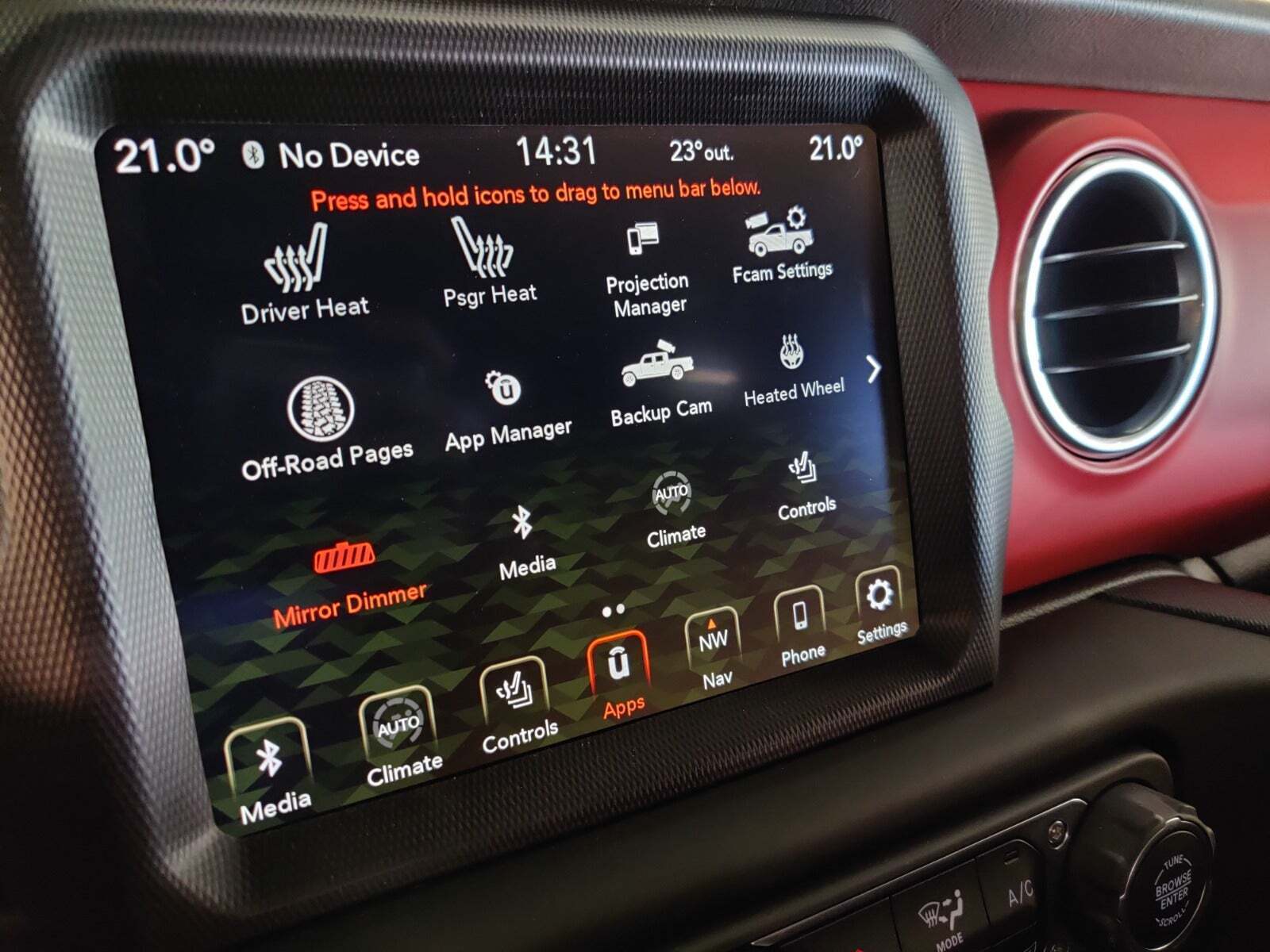 Grå Jeep Gladiator fra 2021