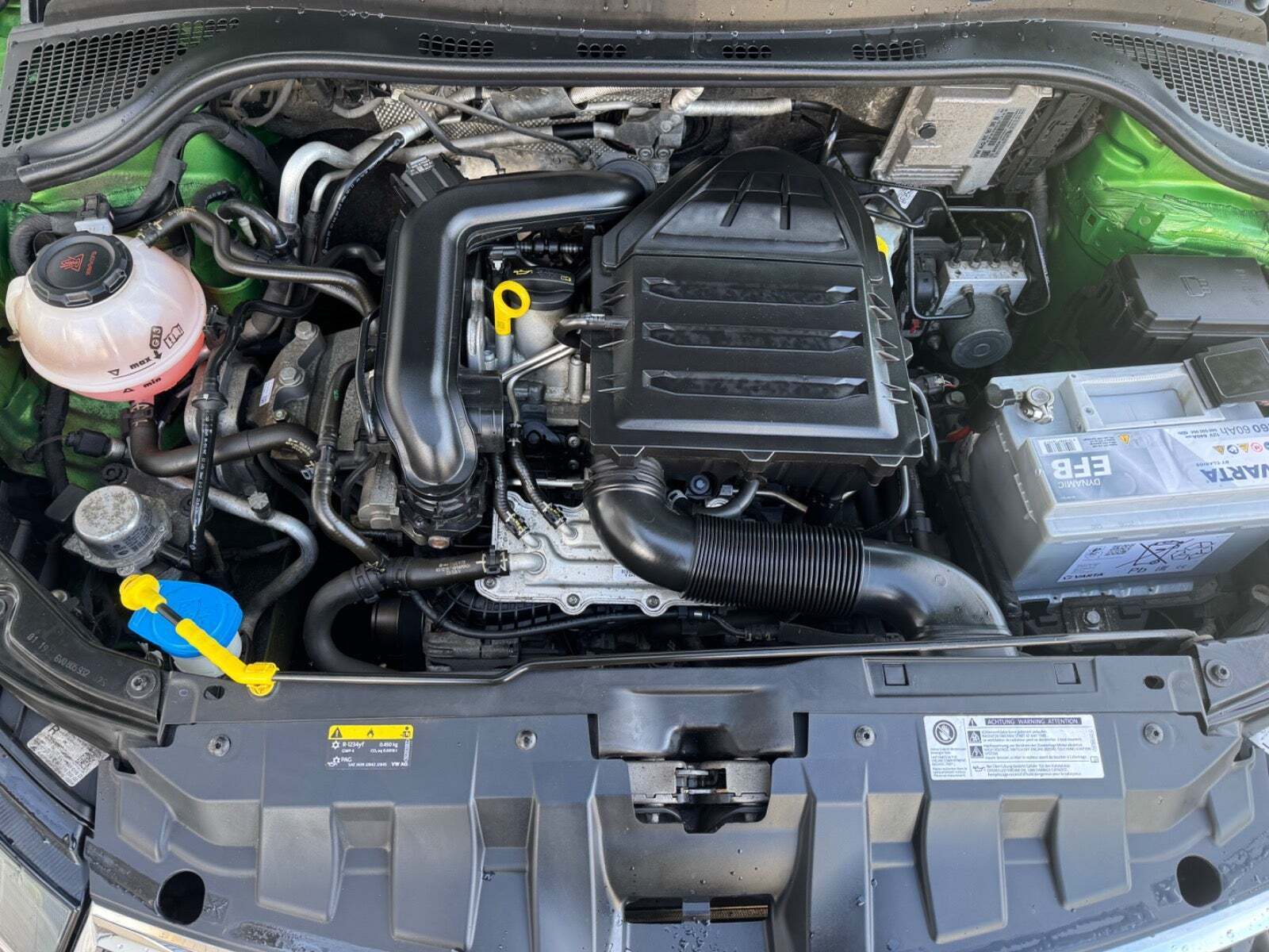 Grøn Skoda Fabia fra 2019