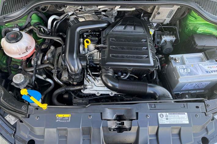 Grøn Skoda Fabia fra 2019