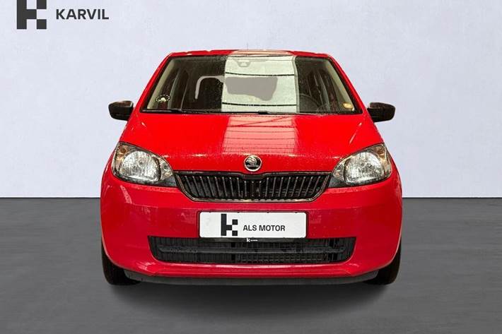 Rød Skoda Citigo fra 2016