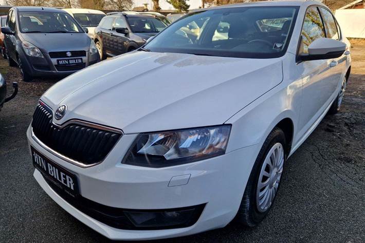 Hvid Skoda Octavia fra 2014