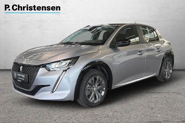Grå Peugeot e-208 fra 2022