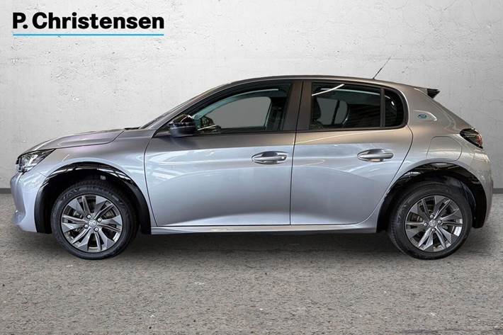 Grå Peugeot e-208 fra 2022