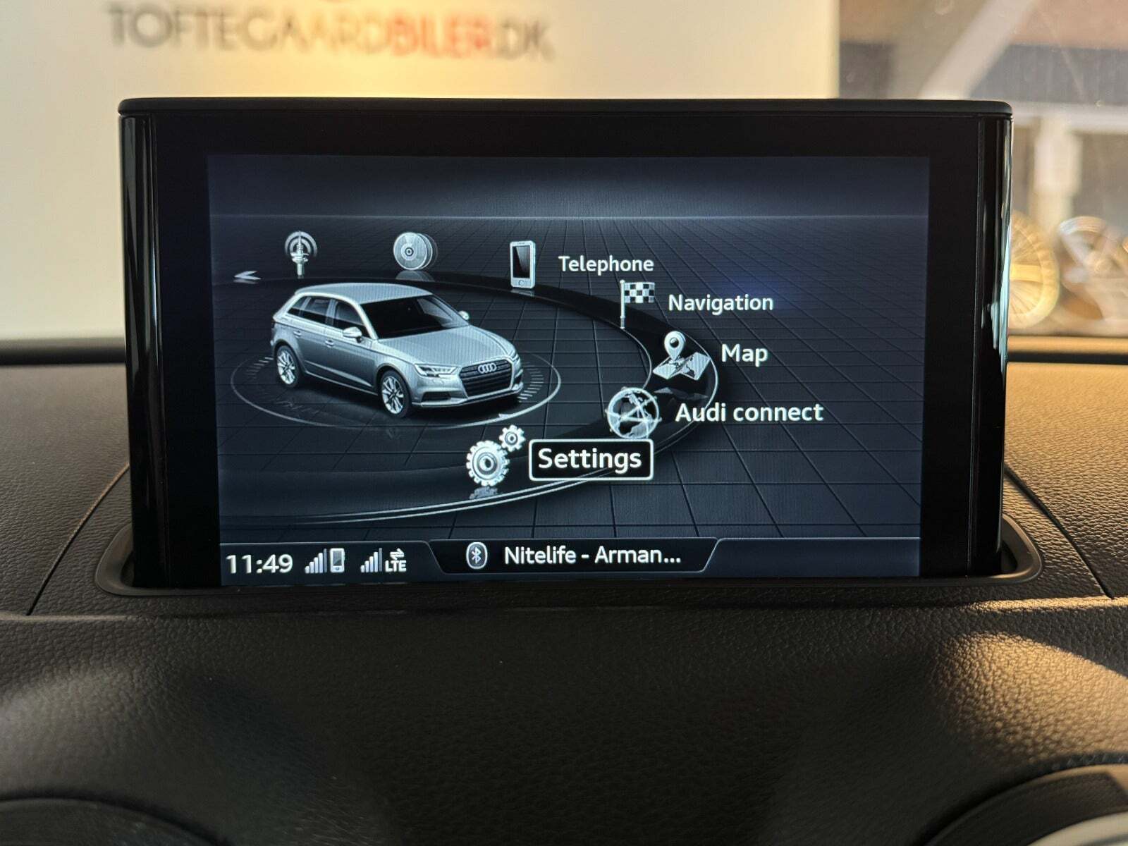 Sort Audi A3 fra 2016