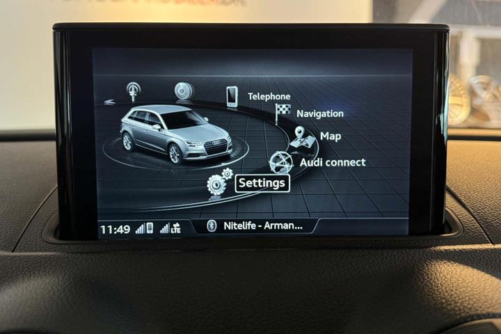 Sort Audi A3 fra 2016