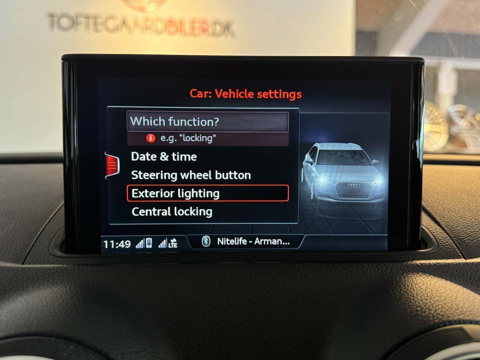 Sort Audi A3 fra 2016