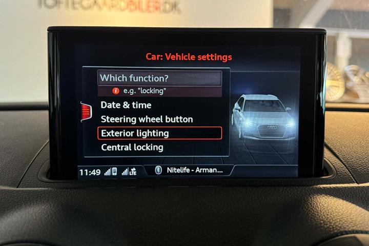 Sort Audi A3 fra 2016