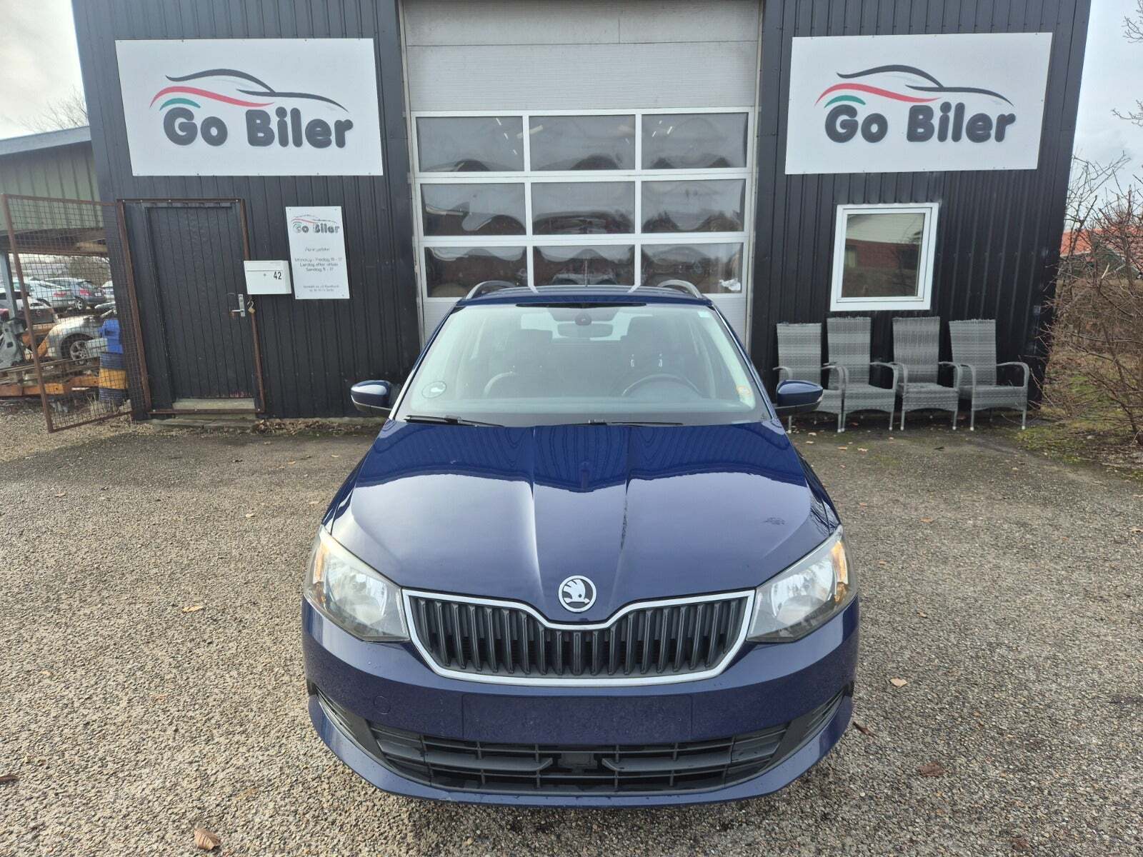 Grøn Skoda Fabia fra 2017