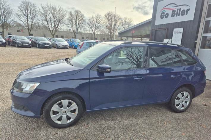 Grøn Skoda Fabia fra 2017