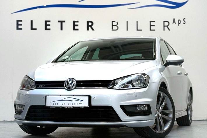 Sølv VW Golf VII fra 2017