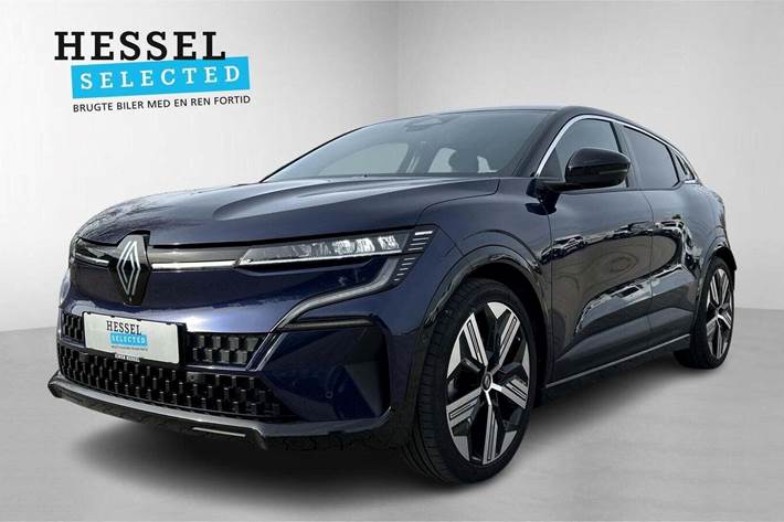 Blå Renault Megane E-Tech fra 2024