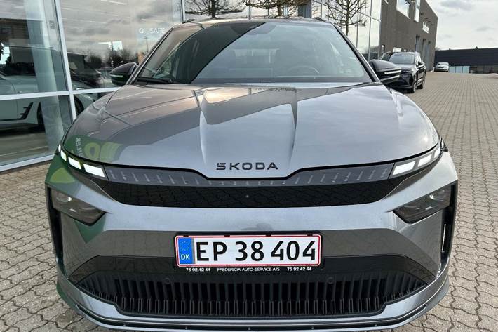 Grå Skoda Enyaq fra 2026