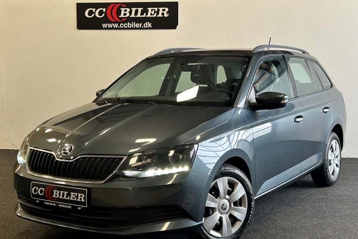 Grå Skoda Fabia fra 2018