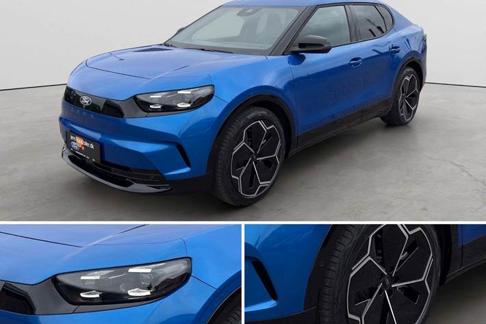 Blå Ford Capri fra 2024