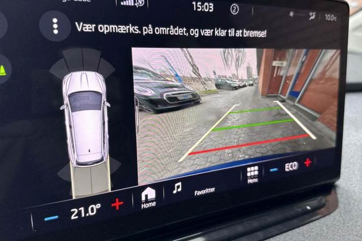 Blå Skoda Enyaq fra 2024