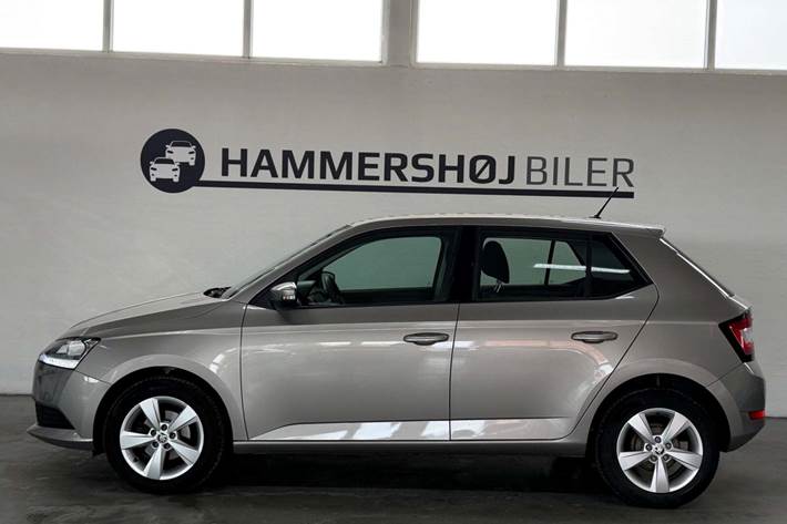 Beige Skoda Fabia fra 2019