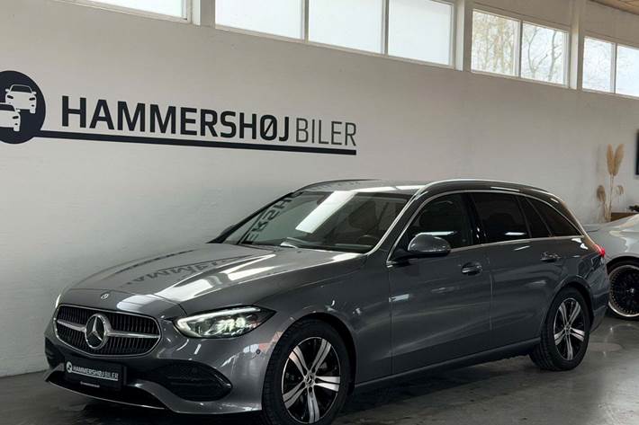 Grå Mercedes C220 d fra 2022