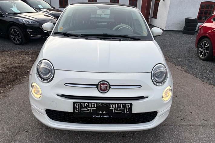 Hvid Fiat 500C fra 2016