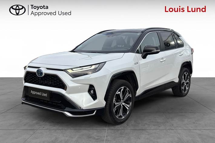 Hvid Toyota RAV4 Plug-in fra 2023