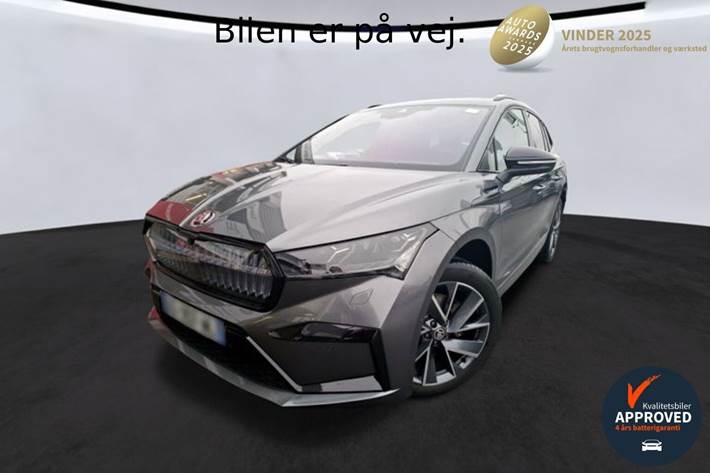 Grå Skoda Enyaq fra 2023