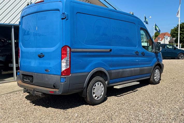 Blå Ford Transit 350 L2 Van fra 2017