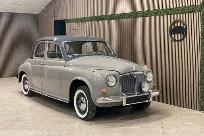 Grå Rover P4 fra 1953