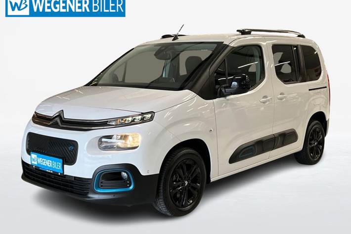 Hvid Citroën ë-Berlingo fra 2023 set udefra