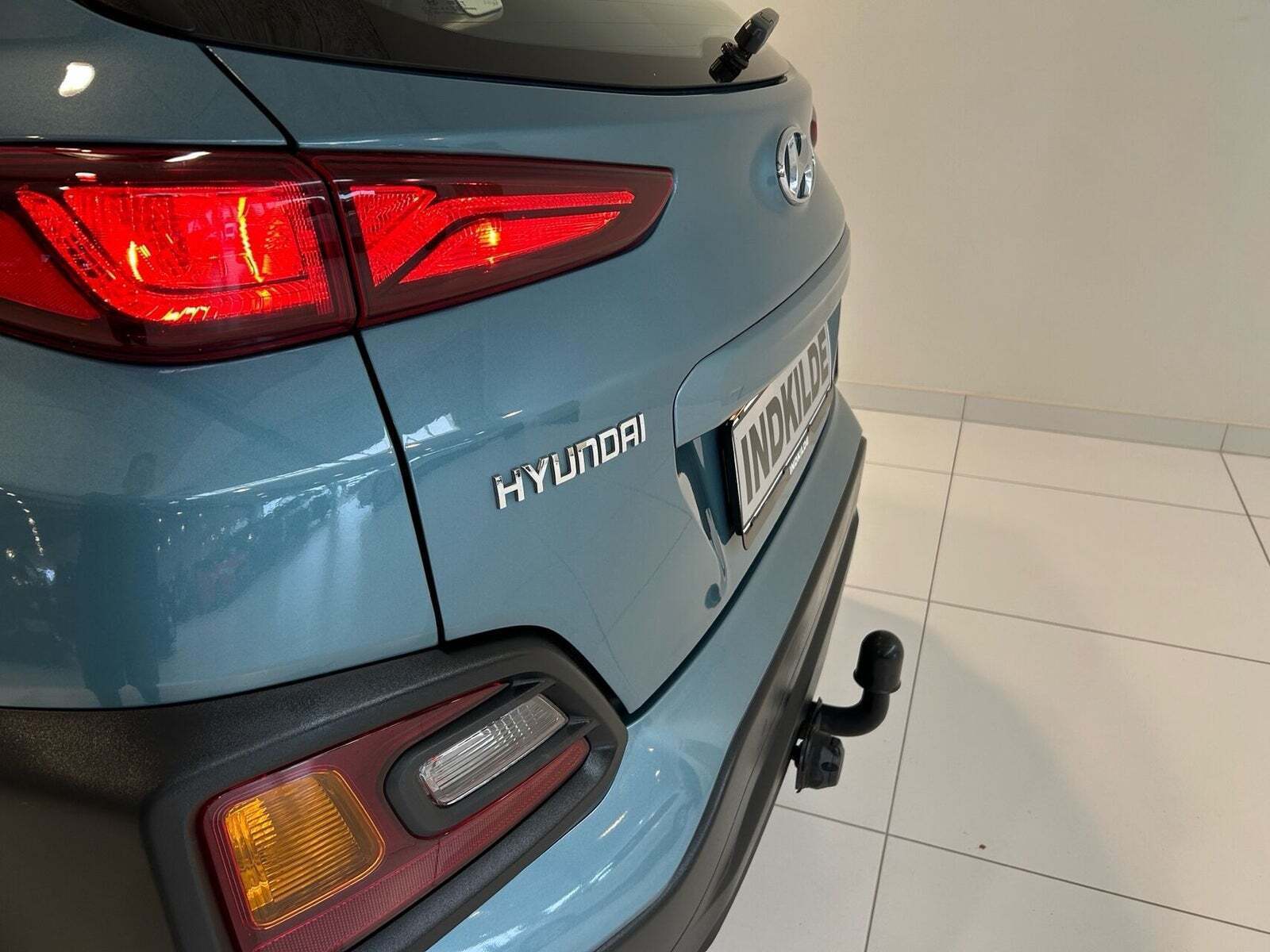 Blå Hyundai Kona fra 2020