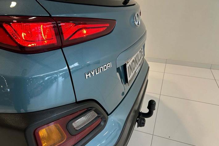 Blå Hyundai Kona fra 2020