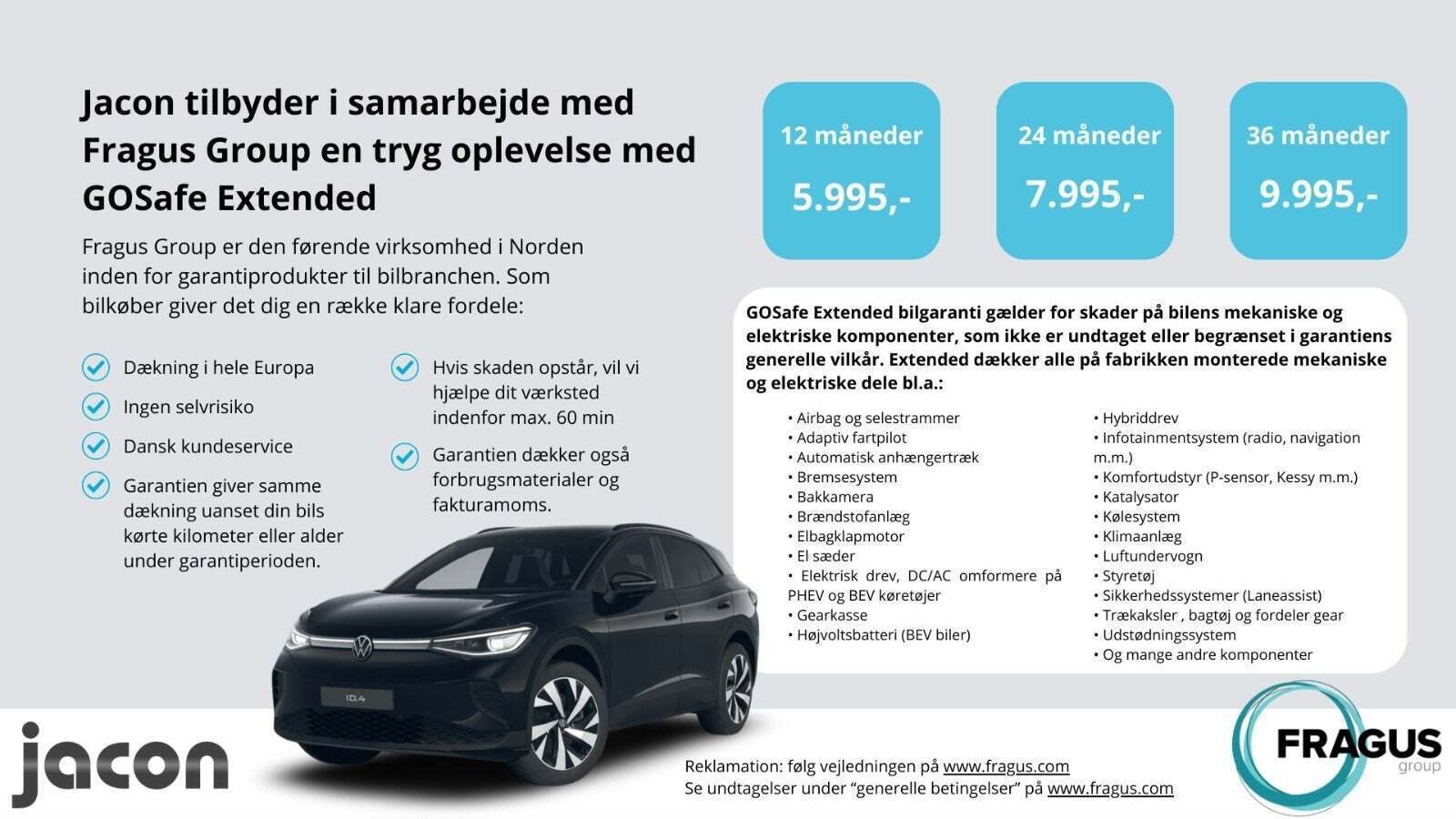 Sølv Mercedes GLE350 de fra 2023