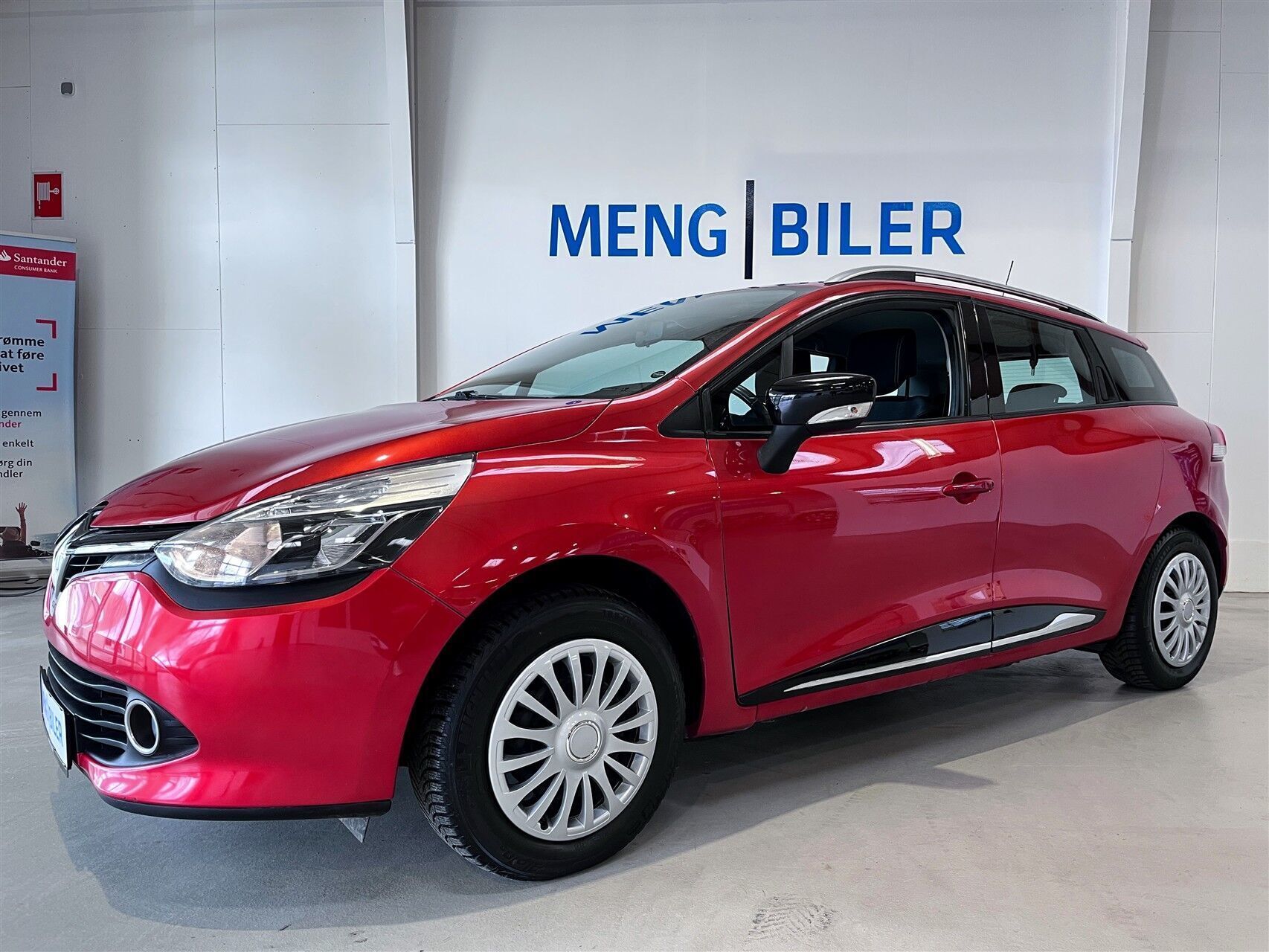 Rød Renault Clio fra 2016