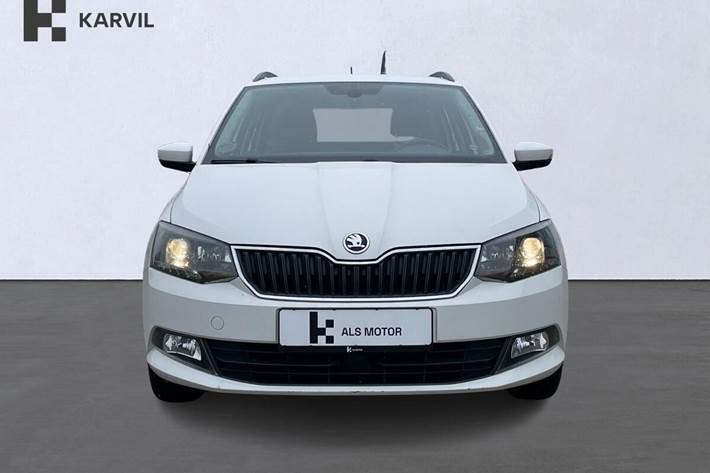 Hvid Skoda Fabia fra 2017