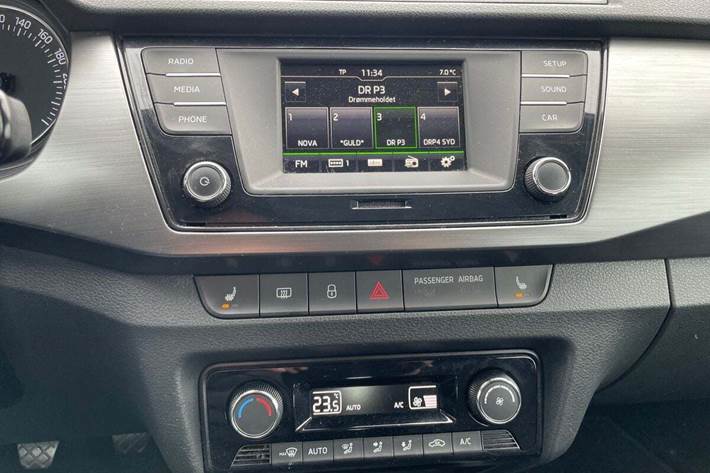 Hvid Skoda Fabia fra 2017