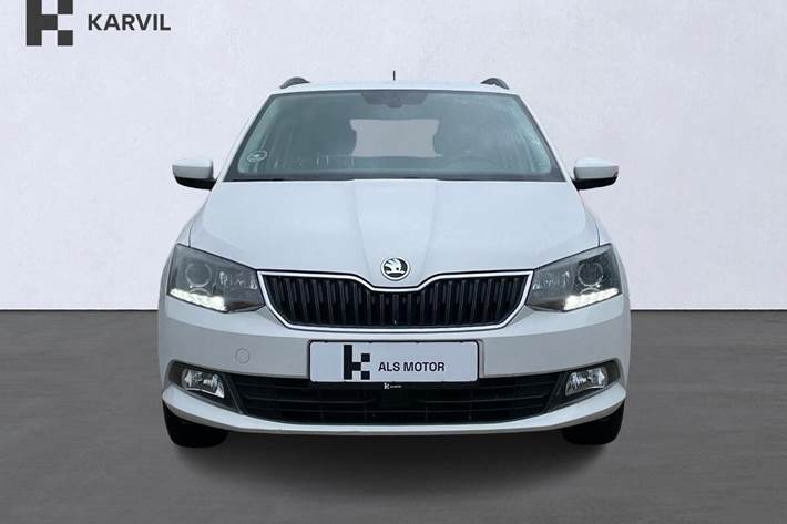 Hvid Skoda Fabia fra 2017