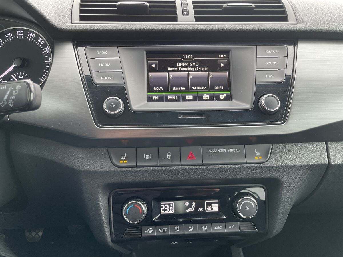 Hvid Skoda Fabia fra 2017