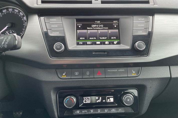 Hvid Skoda Fabia fra 2017