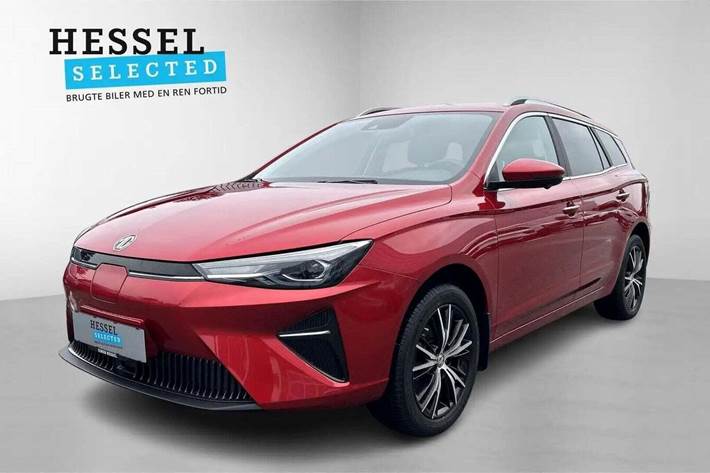 Rød MG 5 fra 2023 set udefra