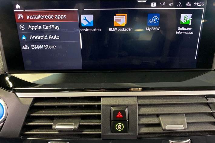 Blå BMW iX3 fra 2021