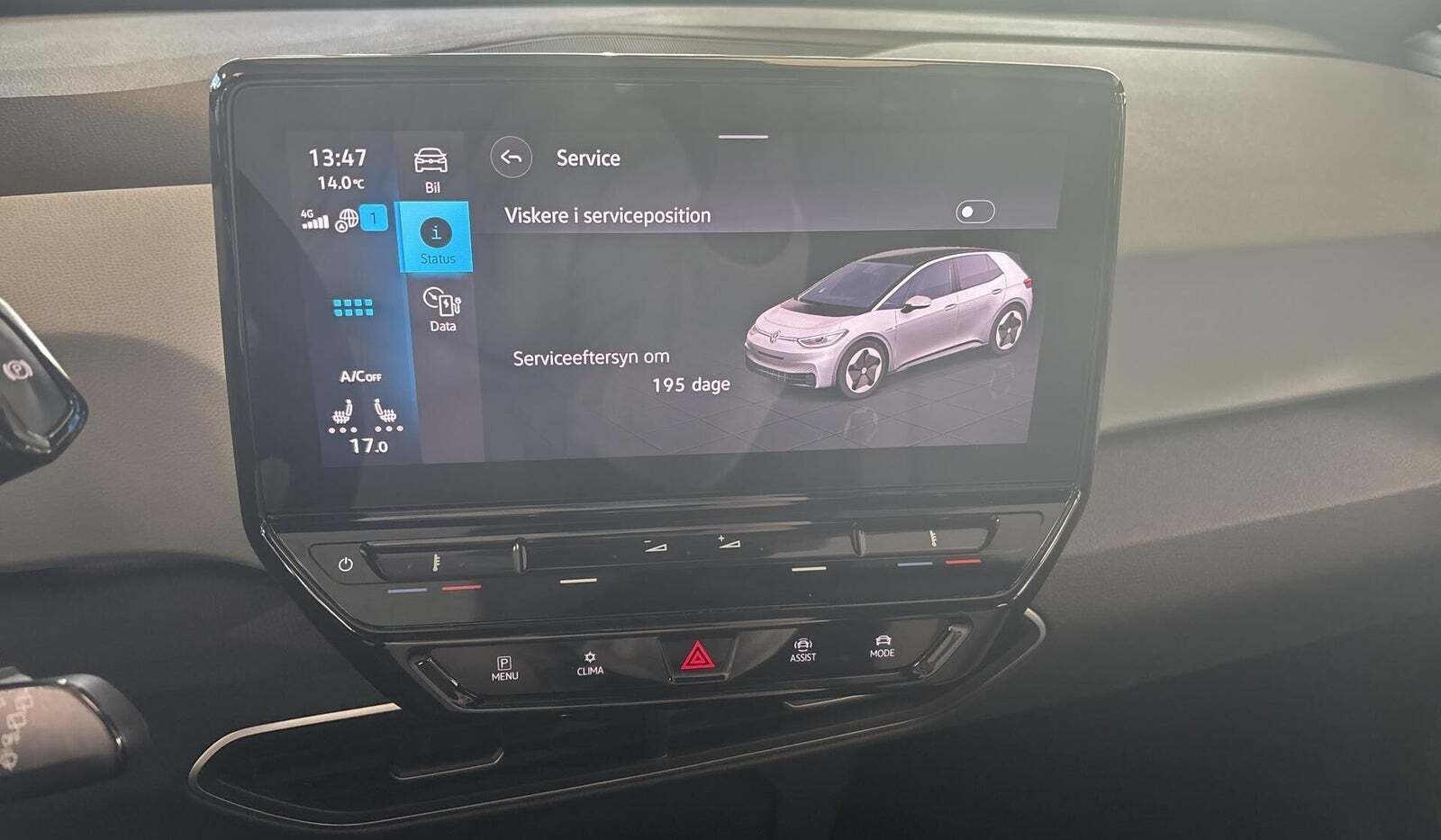 Grå VW ID.3 fra 2022