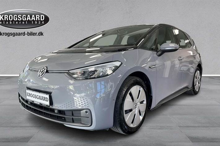 Grå VW ID.3 fra 2022 set udefra