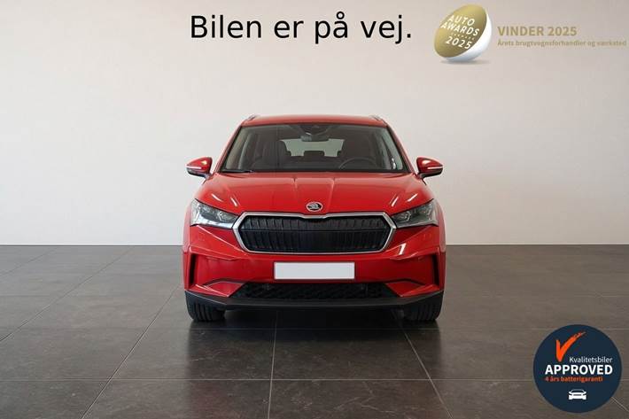Rød Skoda Enyaq fra 2022