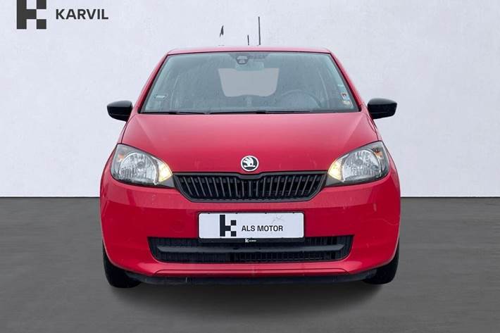 Rød Skoda Citigo fra 2015