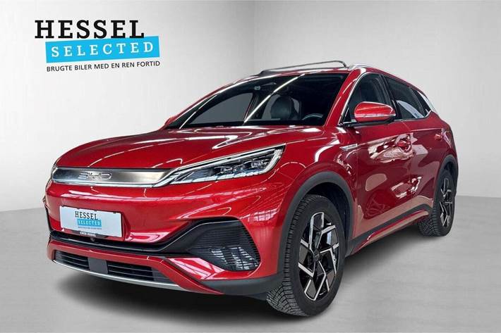 Rød BYD Atto 3 fra 2023 set udefra