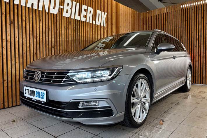 Sølv VW Passat fra 2018