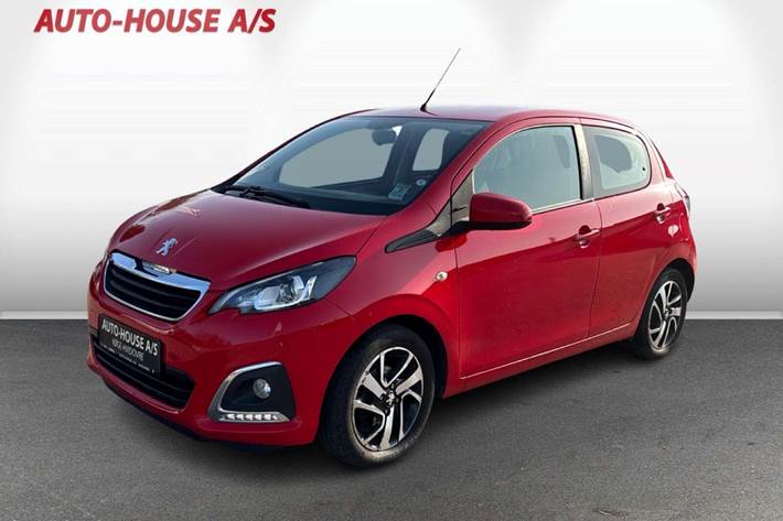 Rød Peugeot 108 fra 2020