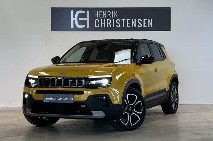 Gul Jeep Avenger fra 2023